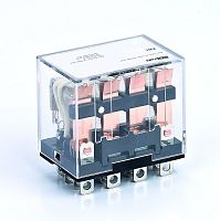 Реле промежуточное ПР-102-4-10A-230В-AC 23210DEK AC230В 10А 4 перекл. контакта LED (DEKraft)